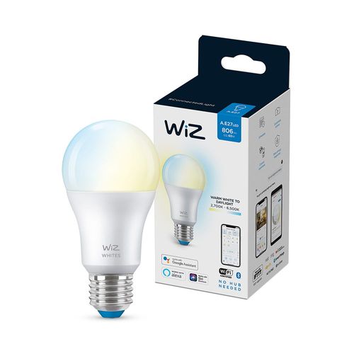 Lámpara led WIZ Wi-Fi white tunable a60/e27 9w