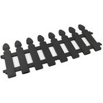 Cerca-plastica-para-jardin-4-piezas-60x30-cm-negro-0