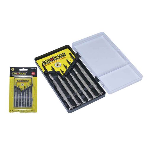 Kit de destornilladores CROWNMAN de precisión 6pz
