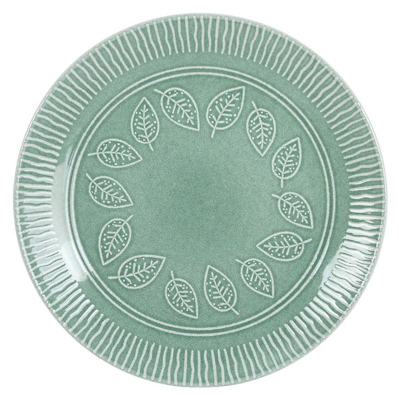 Plato-llano-27cm-ceramica-verde-0