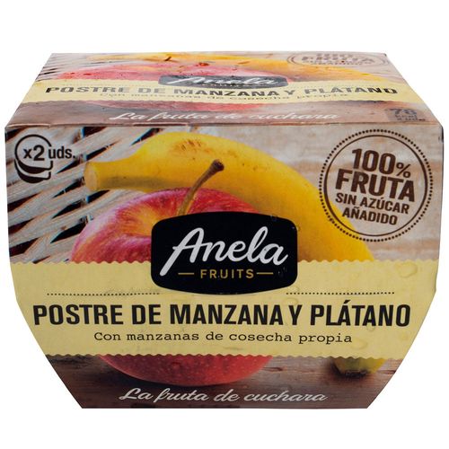 Postre ANELA FRUITS manzana plátano 200 g