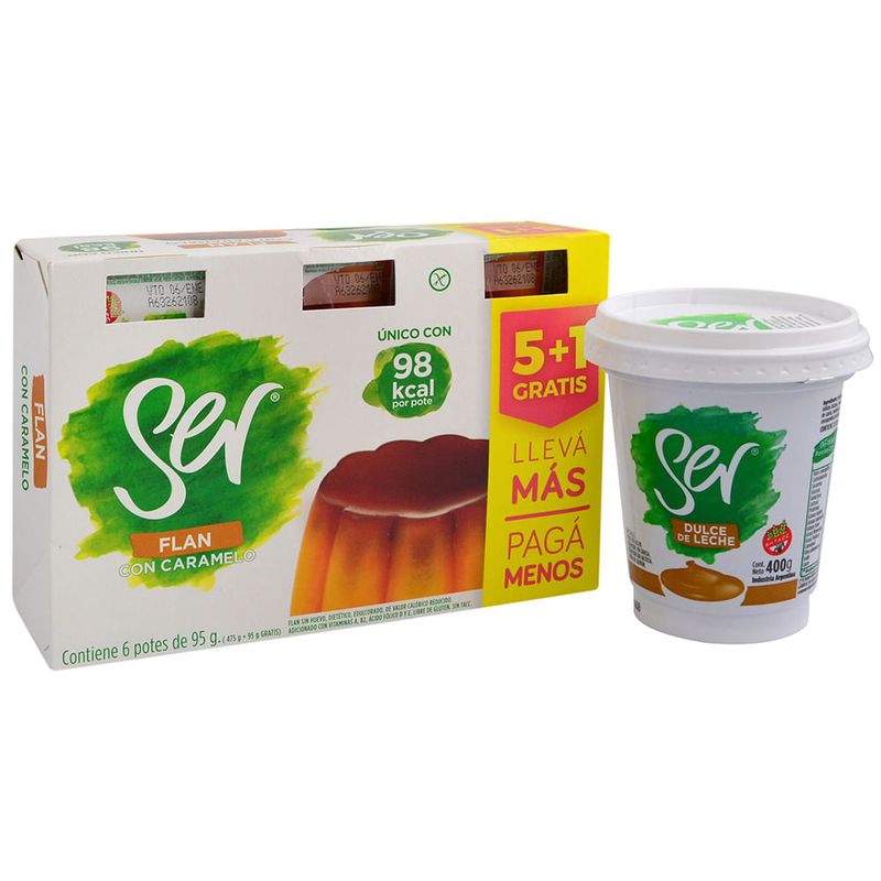 Pack-flan-Ser-vainilla---dulce-de-leche-970-g-0