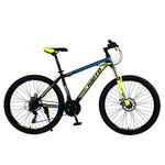 Bicicleta-KIOTO-Rod-26-Azul-Amarilla-acero-24-Vel-Freno-de-disco-0