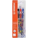 Boligrafo-retractil-STABILO-Tropikana-set-x3-rojo-0