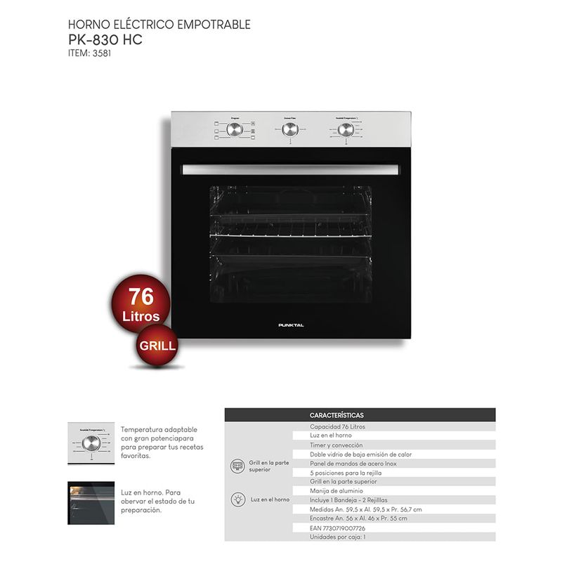 Horno-empotrar-PUNKTAL-Mod-PK-830HC-76-L-1