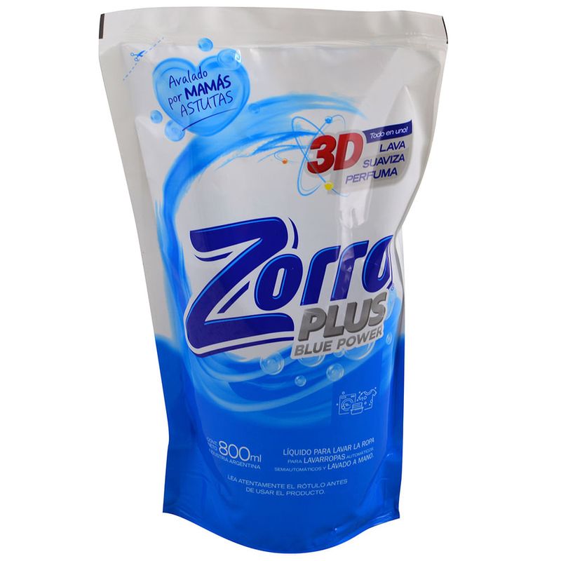 Detergente-liquido-ropa-Zorro-blue-power-doy-pack-800-ml-0