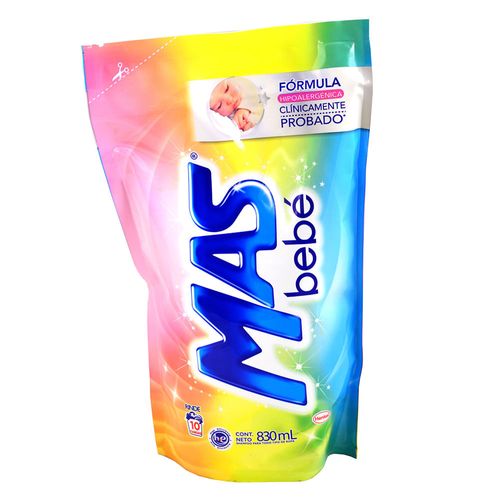 Detergente líquido MAS Color bebé 830 ml