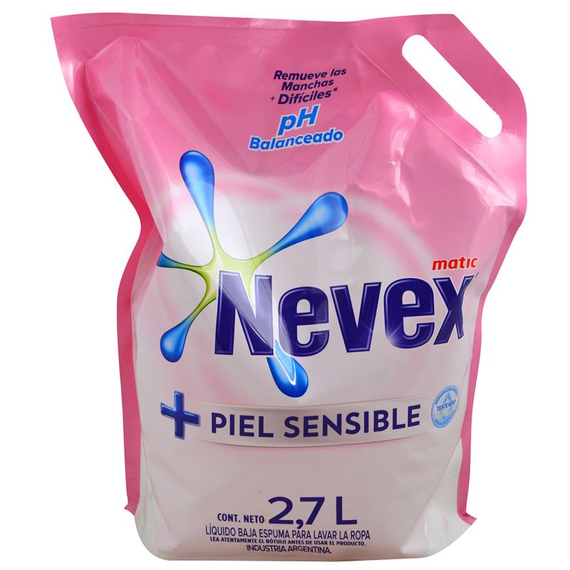 Detergente-Nevex-matic-piel-sensible-doy-pack-27-L-0