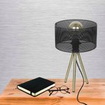 Lampara-de-mesa-tripode-gris-perforado-1