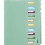 Carpeta-A4-en-PVC-10-divisiones-verde-pastel-0
