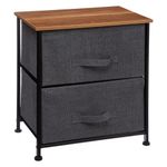 Mesa-de-noche-con-2-cajones-gris-oscuro-0