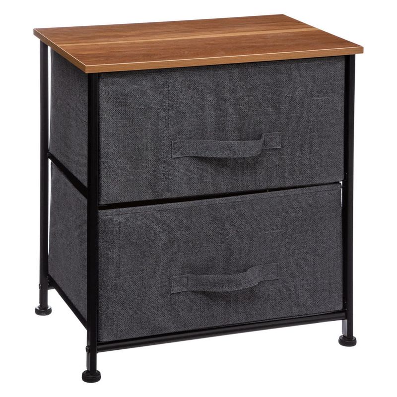 Mesa-de-noche-con-2-cajones-gris-oscuro-0