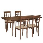 Juego-comedor-mesa-extensible-4-sillas-75x120x30x80-cm-0