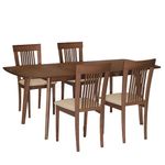 Juego-comedor-mesa-extensible-4-sillas-75x120x30x80-cm-0