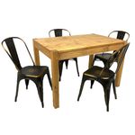Juego-comedor-4-sillas-de-madera-75x120x80-cm-color-negro-0