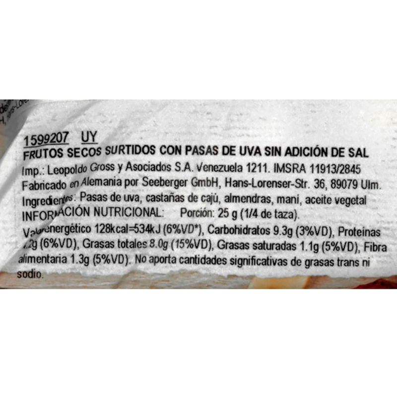 Mix-frutos-secos-sin-sal-con-pasas-SEEBERGER-50-g-1