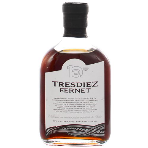 Fernet TRESDIEZ Petaca 200 cc