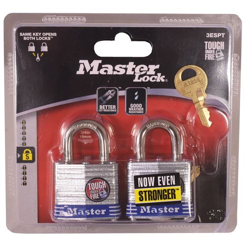 Candado MASTER LOCK 40mm pack 2