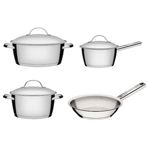 Juego de batería 4 piezas TRAMONTINA Allegra acero inoxidable