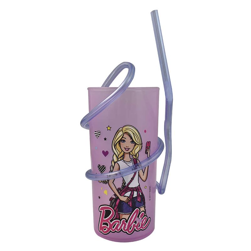 Vaso-plastico-320-ml-arco-iris-Barbie-0