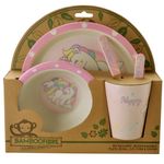 Set-vajilla-infantil-fibra-b-5-piezas-rosa-0