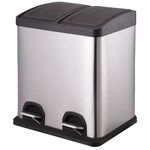 Papelera-rectangular-doble-pedal-acero-30-L-0