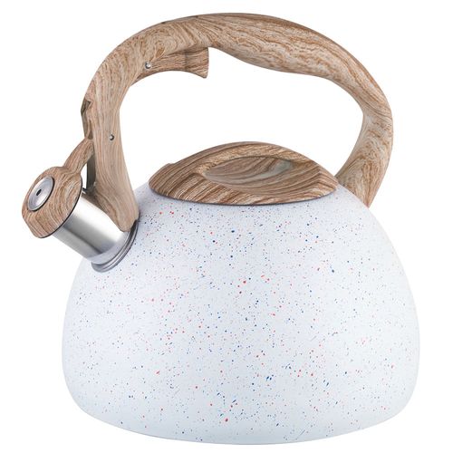 Caldera 3L acero blanco marmolado