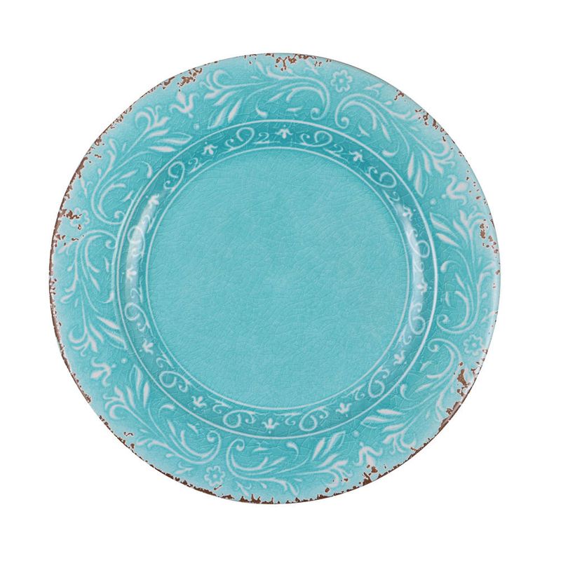Plato-llano-melamina-28-cm-celeste-0