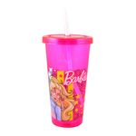 Vaso-tapa-plana-700-ml-Barbie-0