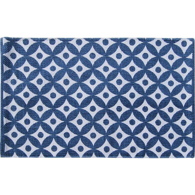 Alfombra-para-baño-40x60cm-blanco-azul-rombo-0