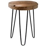 Taburete-en-madera-teka-patas-en-metal-30x42cm-0