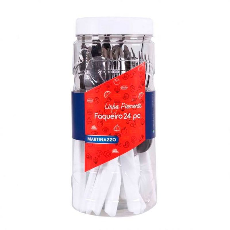 Juego-cubiertos-24-piezas-acero-inoxidable-mango-blanco-0