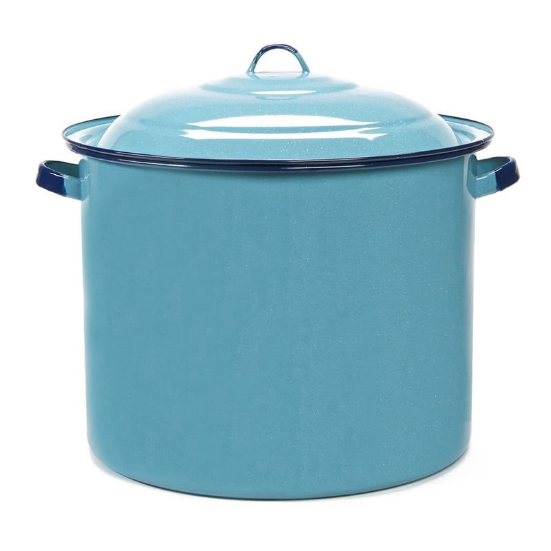 Olla-recta-con-tapa-24cm-73L-acero-vitrificado-turquesa-CINSA-0