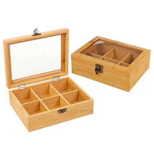 Caja Para Té Madera Bambú