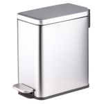 Papelera-pedal-rectangular-10-L-HOME-385x175x35-cm-acero-0