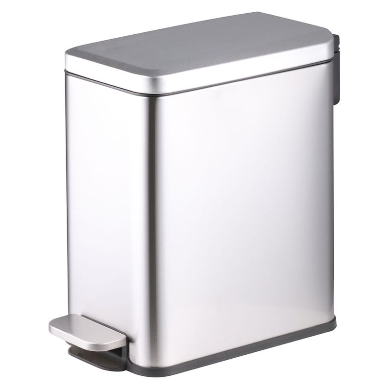 Papelera-pedal-rectangular-10-L-HOME-385x175x35-cm-acero-0