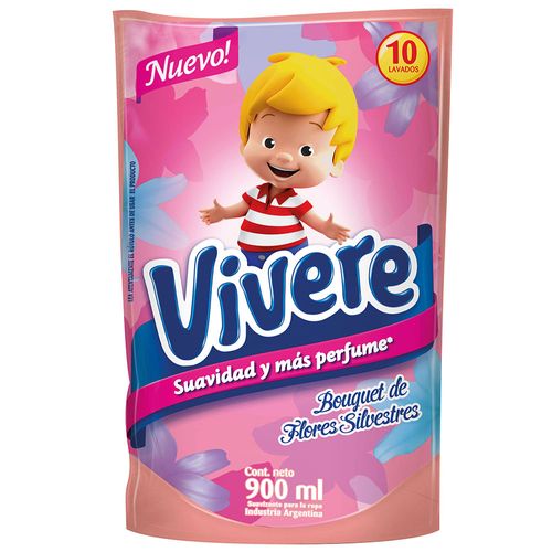 Suavizante Vivere Flores Silvestres doy pack 900 ml