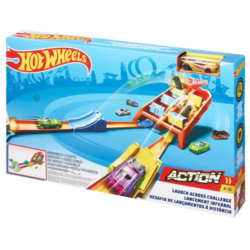 Pista de autos vueltas y choques HOT WHEELS