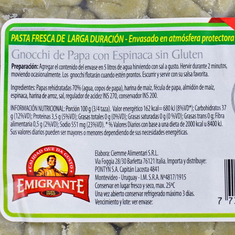 Gnocchi-con-espinaca-EMIGRANTE-sin-gluten-500-g-0