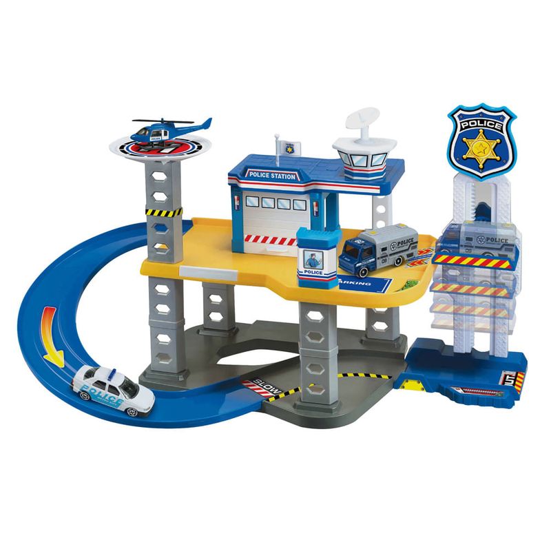 PLAYSET-estacion-de-policia-con-vehiculos-en-metal-1
