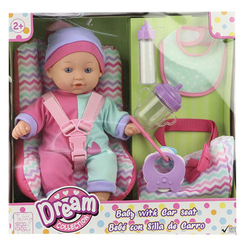 Bebe-30cm-con-Silla-para-Auto-Bolso-Accesorios-0
