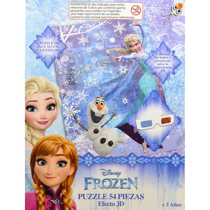 Puzzle-54-piezas-efecto-3D-Frozen-0