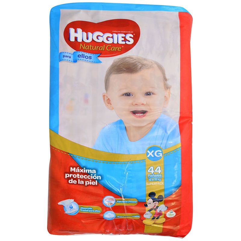 Pañal-Huggies-natural-Care-Ellos-XG-44-un-0