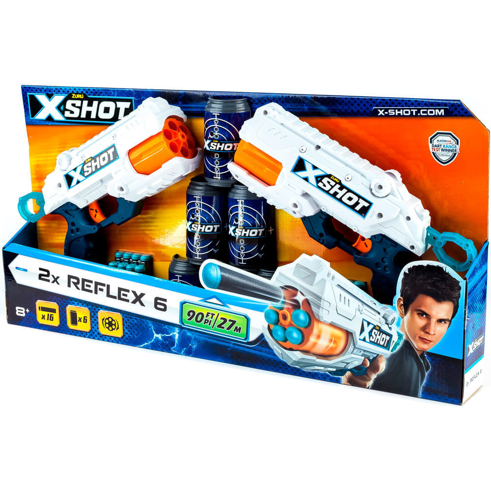 X Shot - excel reflex x 2 con latas y dardos - Disco