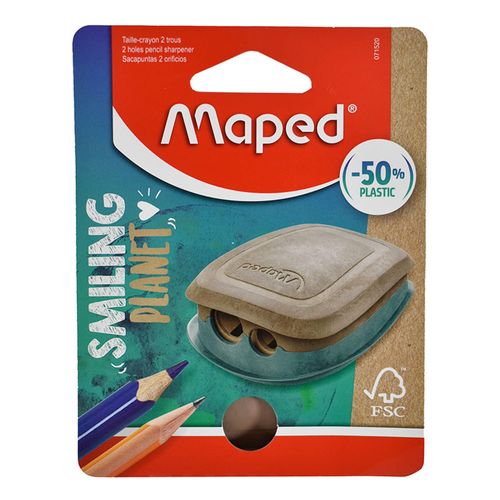 Sacapuntas MAPED Smiling Planet 2 orificios