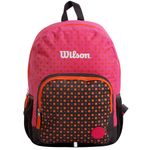 Mochila-WILSON-combinada-negro-y-fucsia-con-lunares-0
