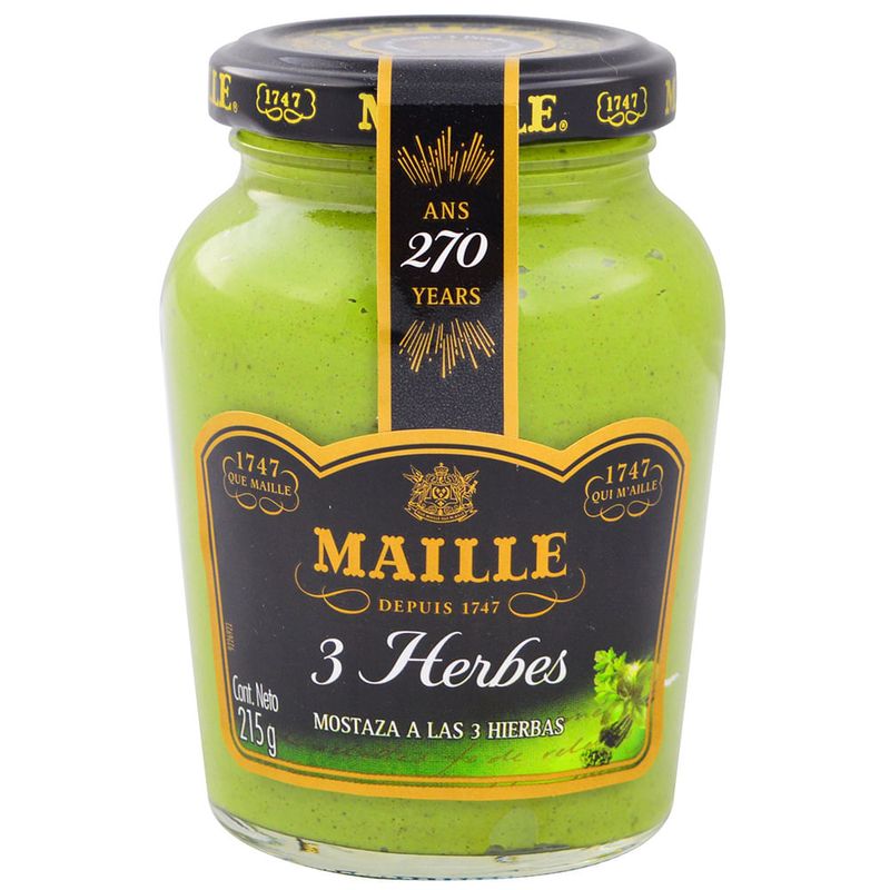 Mostaza-verde-tres-hierbas-MAILLE-200-ml-0