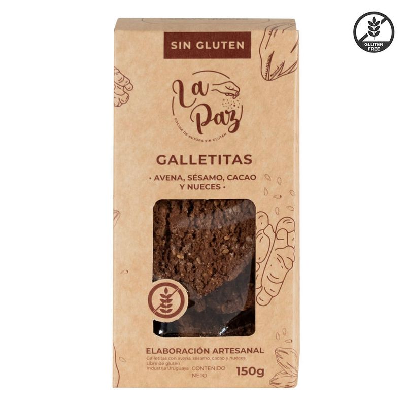 Galletitas-LA-PAZ-sin-gluten-de-cacao-sesamo-y-nueces-150-g-1