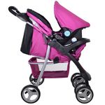 Coche-INFANTI-con-baby-silla-Mod-SE30-rosado-0