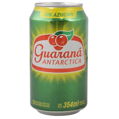 Refresco GUARANÁ Antarctica sin azúcar 350 ml